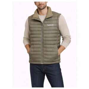 New Timberland Men's Olive Axis Peak Durable Water Repellant Vest Size L